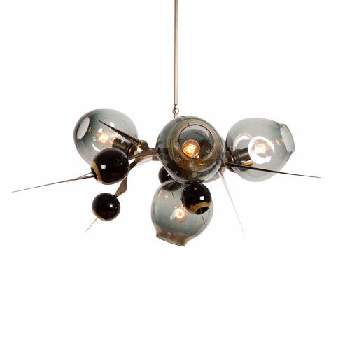 подвесной светильник galaxy 6 ламп дымчатый в Сочи