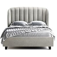 кровать двуспальная 160х200 серая tulip в Сочи
