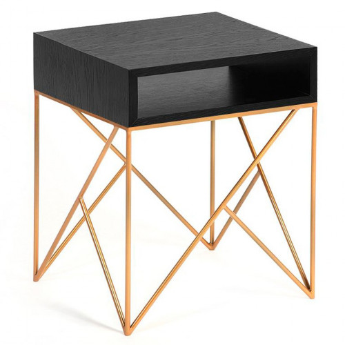 прикроватная тумба prince gold черная в Сочи