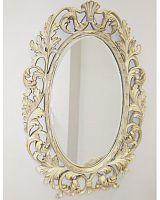 овальное зеркало настенное бежевое гойя artisian ivory в Сочи